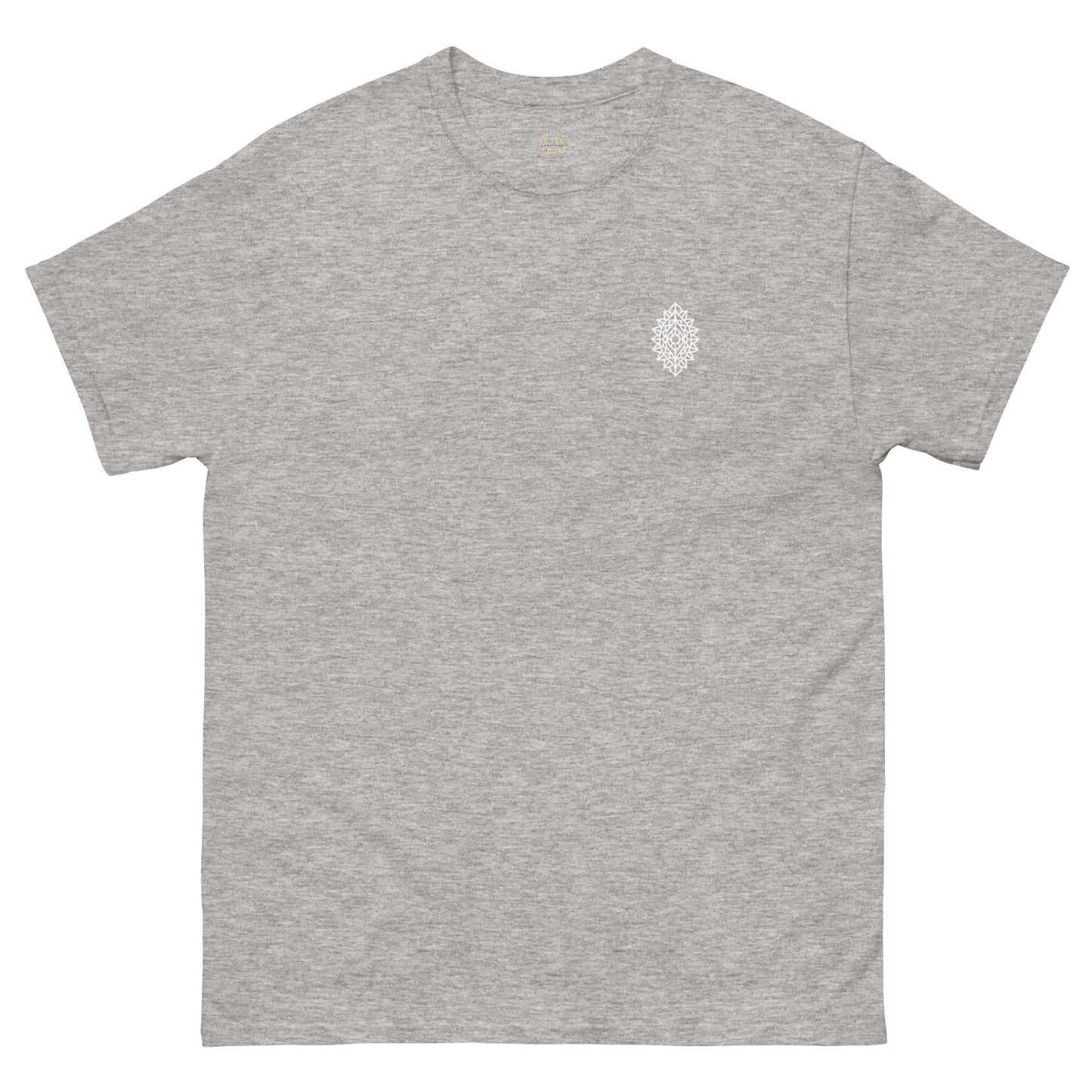 Mandala Unisex classic tee in sport grey, 100% cotton, trendy streetwear.