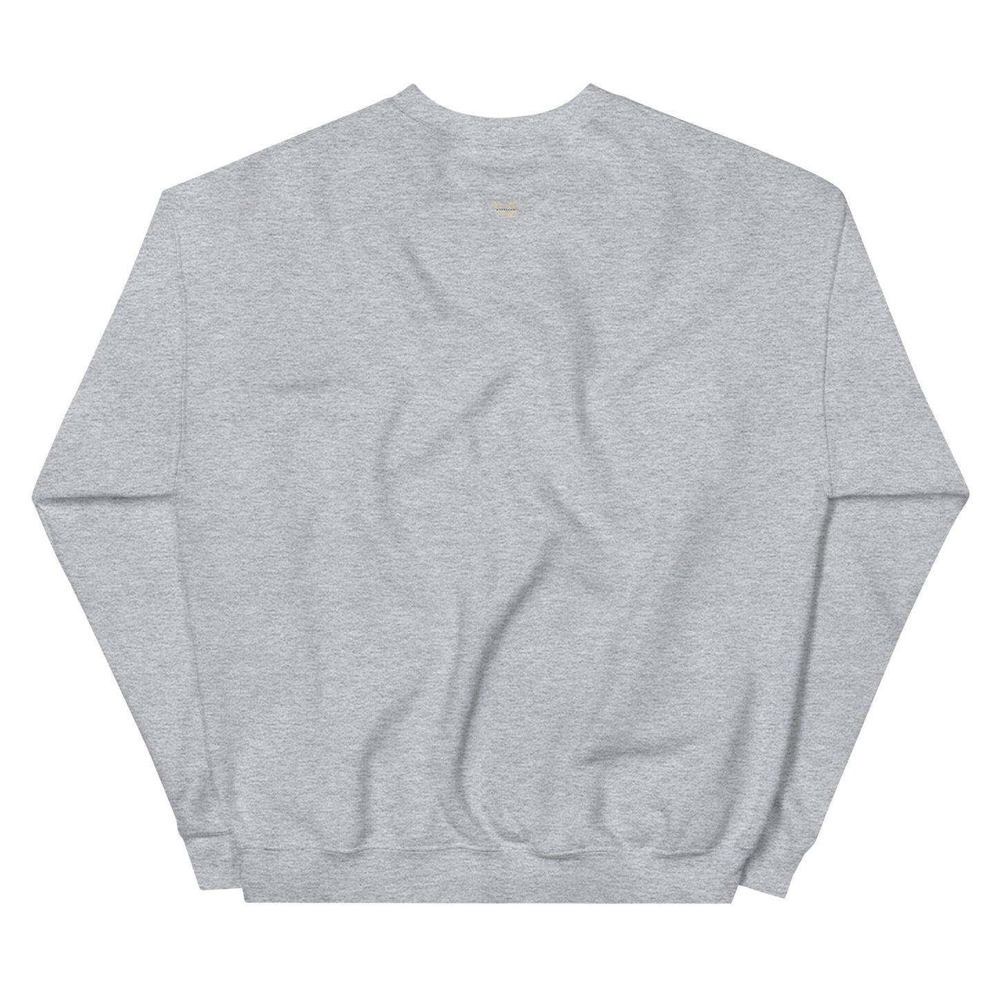 Gray Bull Skull Unisex Sweatshirt with classic fit, rib knit collar, and soft air-jet spun yarn fabric.