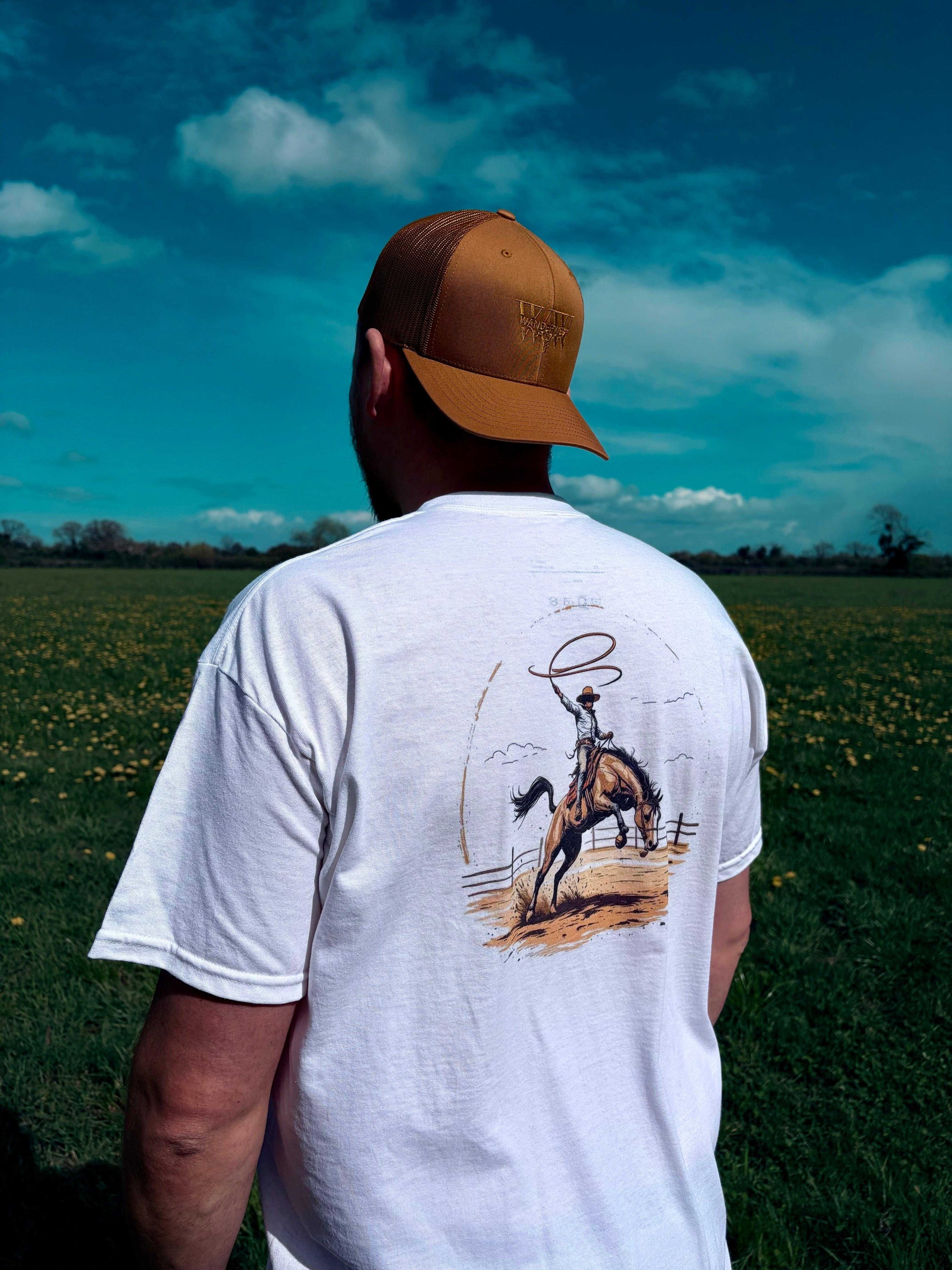 Copper Canyon Trucker – Caramel WanderWest Logo Cap