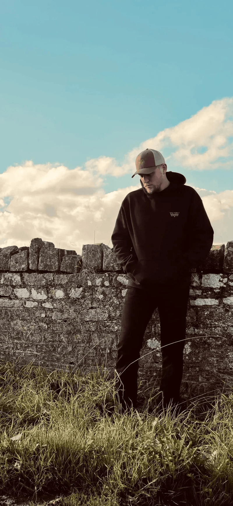 Outlaw Spirit Oversized Hoodie – Black | WanderWest UK western clothing