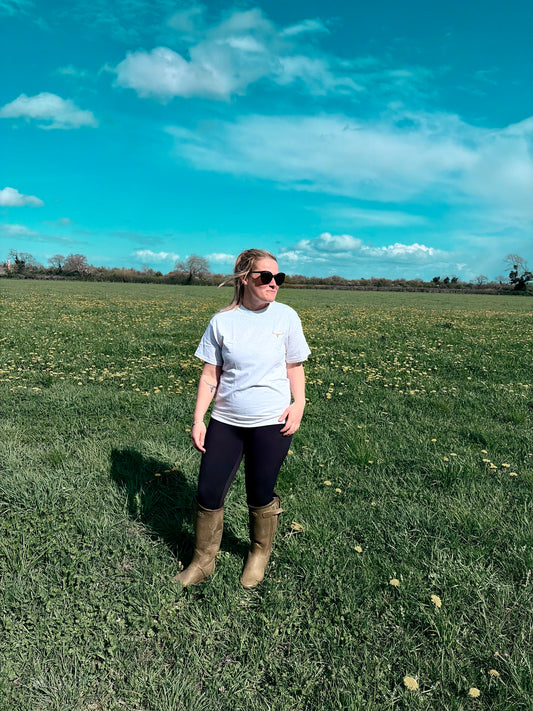 Longhorn Bull Skull Weathered Tee – Ash