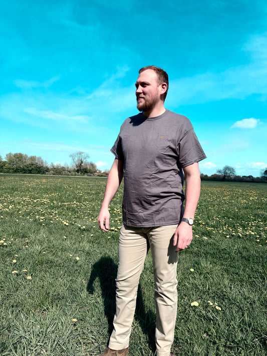 Longhorn Bull Skull Smokehouse Tee – Charcoal