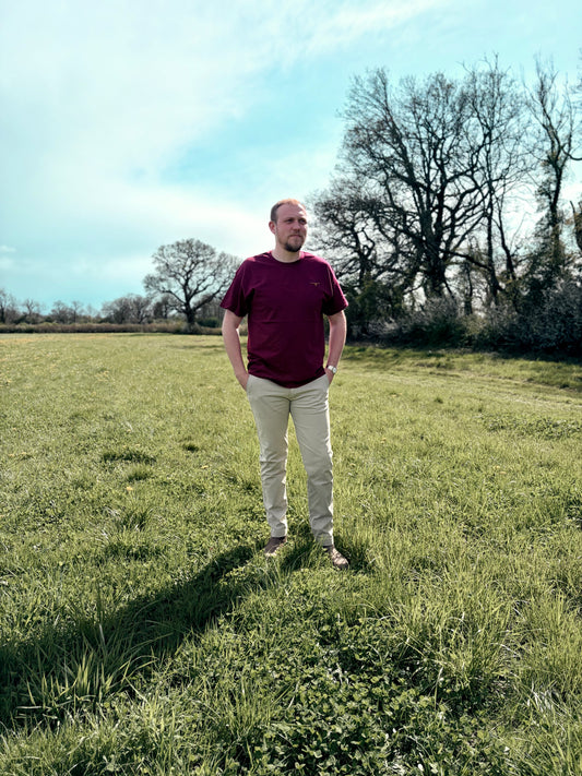 Longhorn Bull Skull Frontier Tee – Maroon