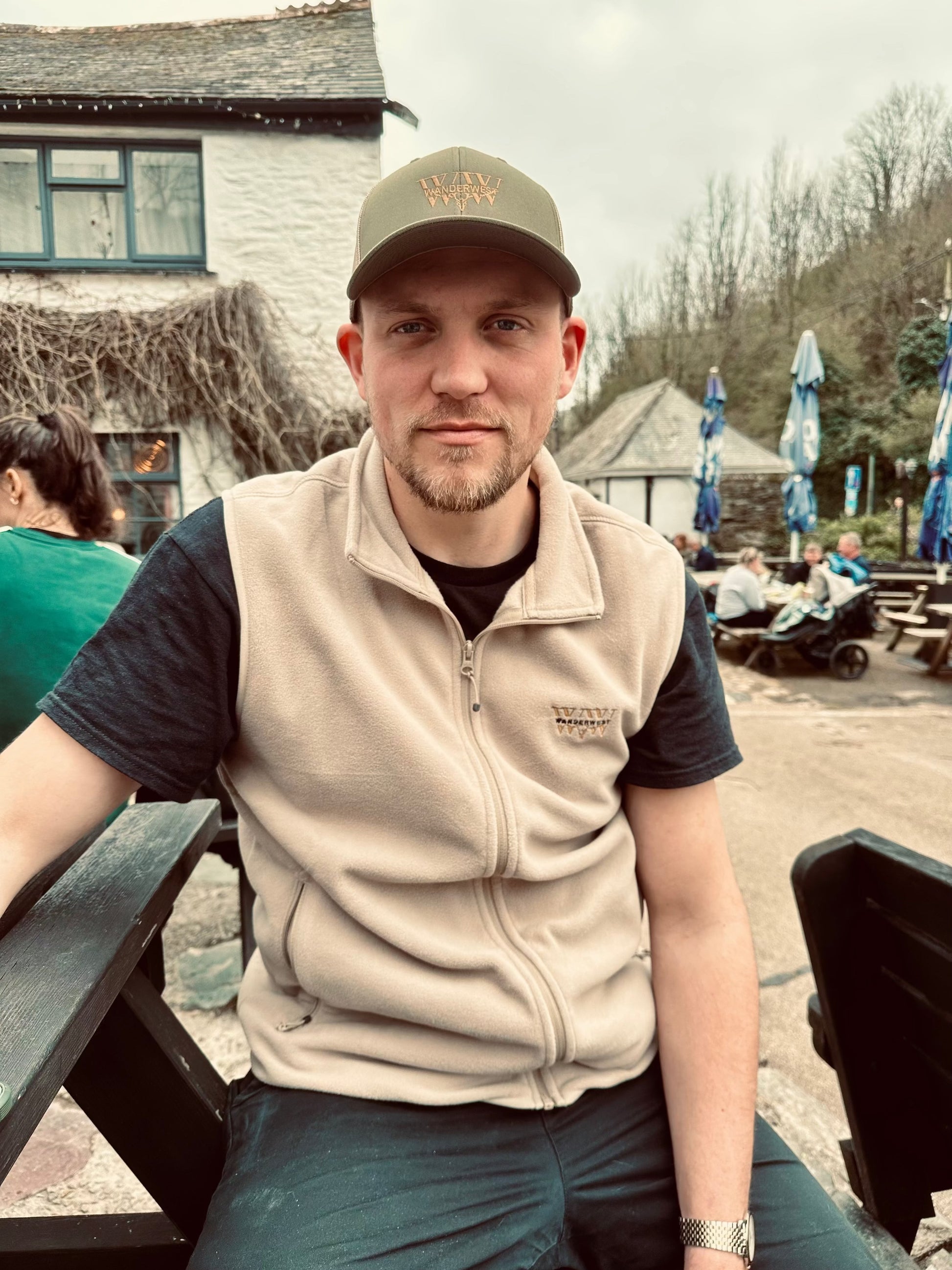 Shop the WanderWest Outpost Trail Trucker - Moss/Khaki for authentic country style. Breathable mesh and durable materials, perfect for outdoor adventure casual wear.