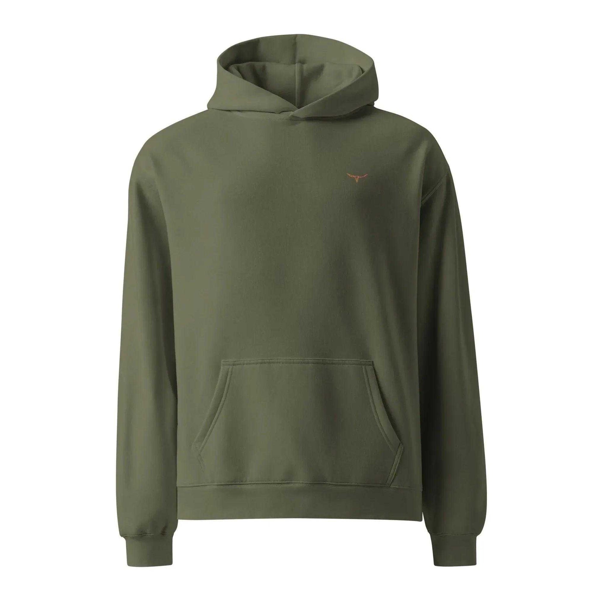 Longhorn Frontier Trail Oversized Hoodie – Cypress - WanderWest