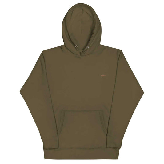 Longhorn Frontier Range Hoodie – Military Green - WanderWest