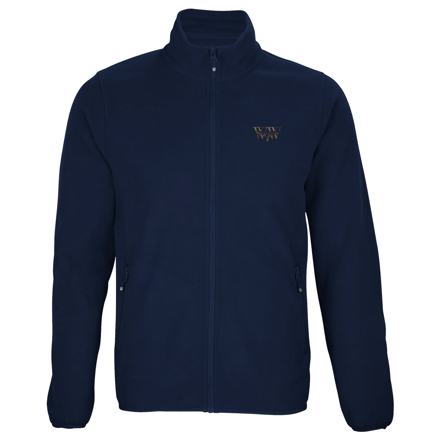 Discover the WanderWest Coastal Fleece in Navy, crafted from recycled polyester fleece. Perfect for coastal walks and road trips with warmth and authentic style.