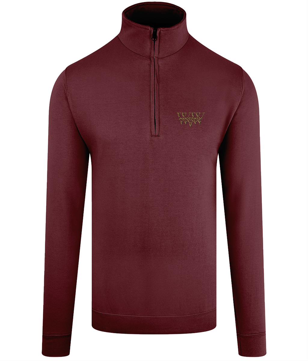 Shop the Whiskey Ridge Quarter Zip in Burgundy, blending warmth, rugged style, and ethical craftsmanship. Perfect outdoor adventures and casual wear. Order today!